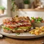 Sandwich poulet crudités
