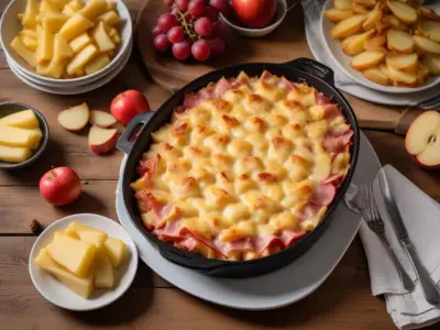 Gratin de Raclette aux Pommes de Terre et Jambon