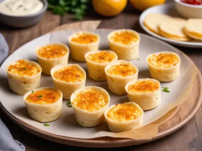 Bouchées de Tortilla Roulée au Fromage