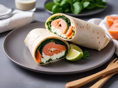 Wrap au Saumon, Épinards et Ricotta