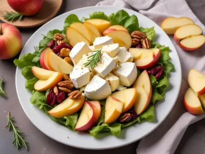 Salade de Chèvre Chaud aux Noix et Pommes