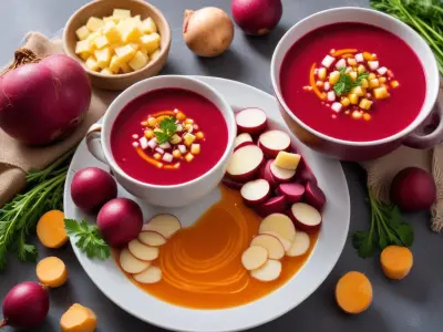 Soupe froide de betteraves