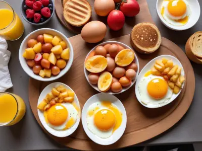 Brunch rapide : Oeufs brouillés crémeux, pain grillé & fruits frais