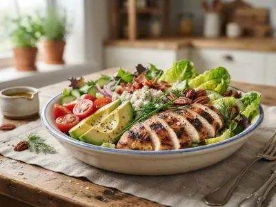 Salade Complète de Poulet Grillé et Avocat