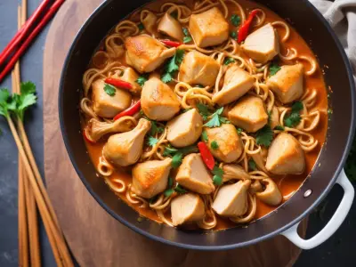 One Pot Nouilles au Poulet Thaï Facile