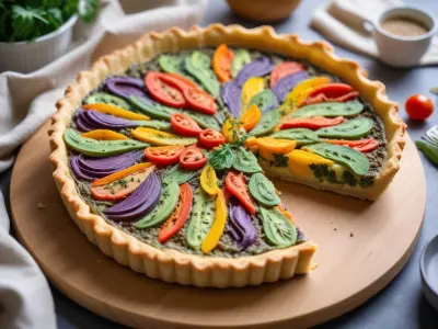 Tarte printanière aux légumes frais
