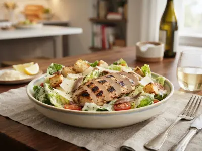 Salade César classique au poulet grillé