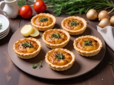 Mini-tartelettes aux champignons et à l'ail