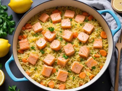 One Pot Riz au Saumon et Citron