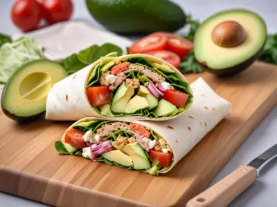 Wrap au Thon, Avocat et Salade
