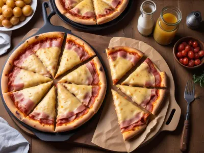 Pizza Montagnarde (Raclette, Pommes de Terre, Jambon Cru, Oignons)