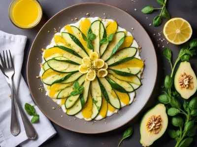 Carpaccio de Courgette au Citron Frais