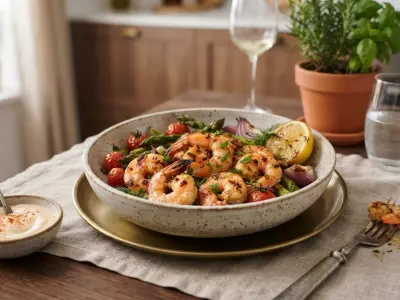 Crevettes marinées croustillantes au air fryer