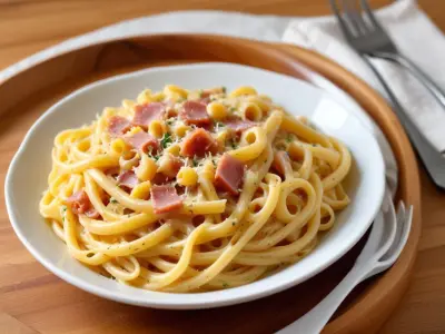 One Pot Pâtes Carbonara Facile (Sans Crème)