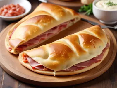 Calzone Jambon-Mozza-Oeuf-Champignons