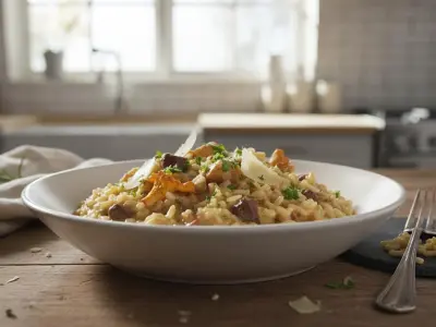 Risotto Onctueux aux Champignons des Bois