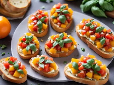 Bruschetta à la courge et gorgonzola