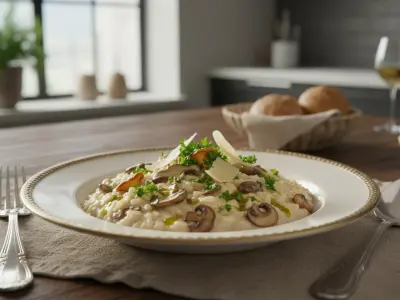 Risotto Crémeux aux Champignons des Bois