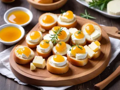 Nems croustillants de chèvre et miel