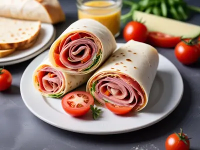 Wrap au Jambon Serrano, Manchego et Tomates Séchées