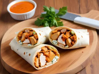 Wrap au Poulet Buffalo et Sauce Roquefort