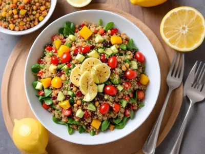 Salade de Quinoa aux Légumes Croquants et Vinaigrette Citronnée
