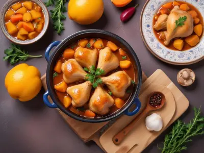Tajine de Poulet aux Abricots