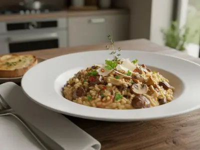 Risotto Crémeux aux Champignons de Forêt
