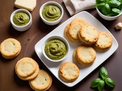 Cookies Salés Pesto et Parmesan