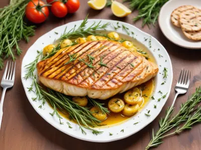 Daurade grillée entière aux herbes