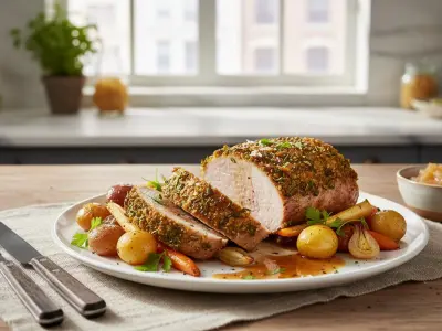 Rôti de Porc Herbacé (Sans Romarin) à l'Air Fryer