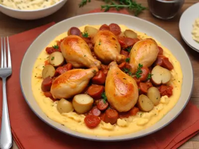 Poulet au Chorizo et Champignons à la Crème Fraîche (Cookeo)