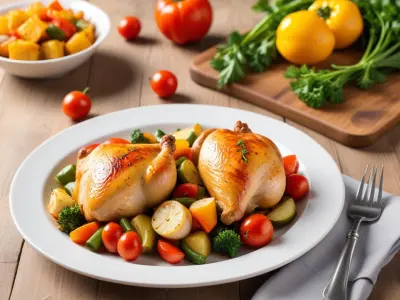 Poulet rôti aux légumes du soleil