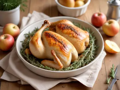 Poulet Rôti aux Herbes de Provence et Pommes de Terre Nouvelles