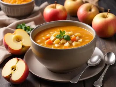 Soupe de topinambours et pommes de terre