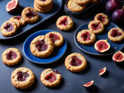 Cookies salés au bleu d'Auvergne et figues séchées