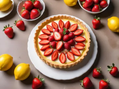 Tartelette Citron et Fraises Fraîches