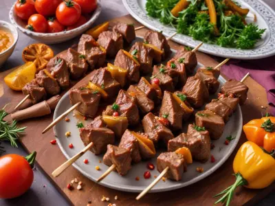 Brochettes d'agneau aux épices marocaines et dattes