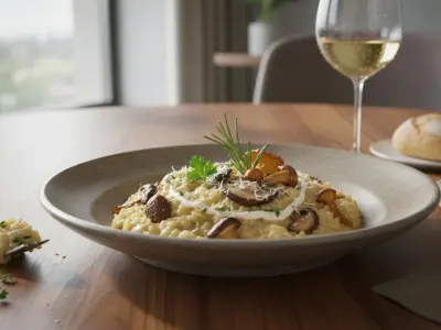 Risotto Crémeux aux Champignons des Bois