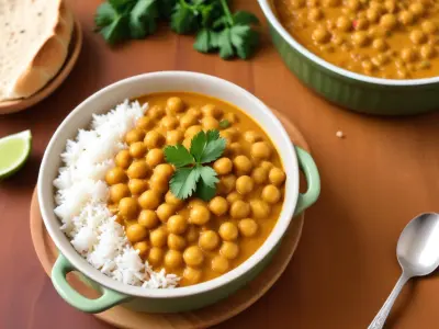 Mijoté de Pois Chiches au Curry et Lait de Coco (One Pot)