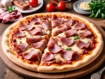 Pizza au Reblochon, Lardons et Oignons Caramélisés