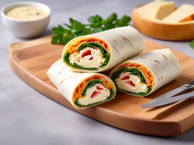 Wrap à la Truite Fumée et Fromage Frais