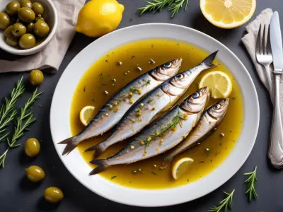 Sardines marinées au citron et huile d’olive