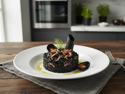 Risotto à l'Encre de Seiche 'Code Noir'