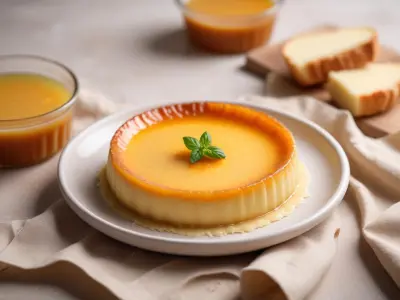 Flan de fèves à la crème de parmesan