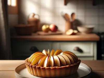 Tartelette aux pommes et calvados