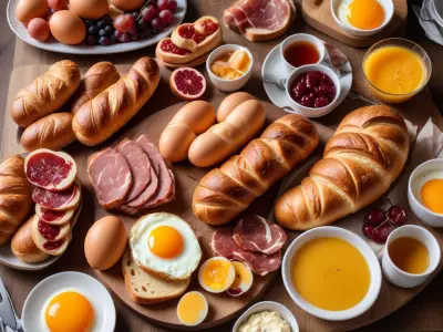 Brunch Gourmand : Viennoiseries, Oeufs Brouillés & Charcuterie