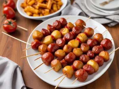 Brochettes de lotte et chorizo