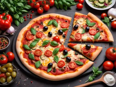 Pizza Provençale aux Légumes d'Été