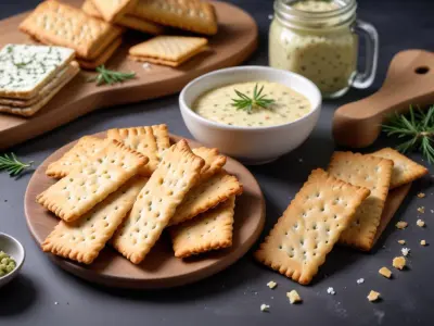 Crackers Maison aux Graines et Fromage Frais